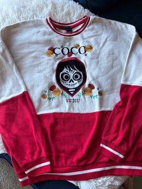 Pixar Coco Embroiled Oversized Pullover